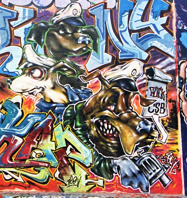 Graffiti Wall - Photo by Tedster