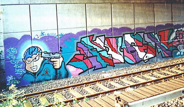 Graffiti Bombing - Photo by Tedster