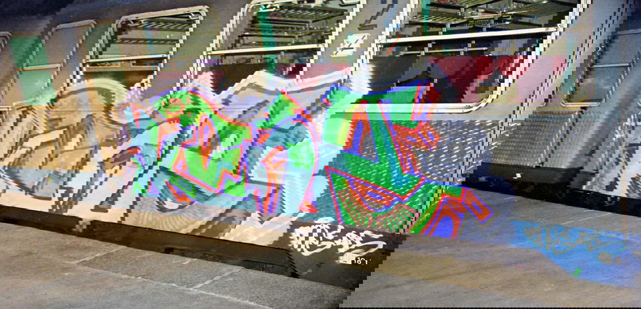 Graffiti Train - Photo by Tedster