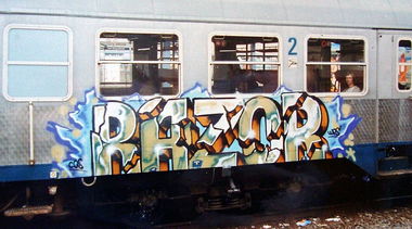 Graffiti Train - Photo by Tedster