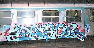 Graffiti Train - Photo by Tedster