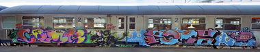 Graffiti Train - Photo by Tedster