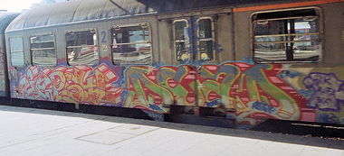 Graffiti Train - Photo by Tedster