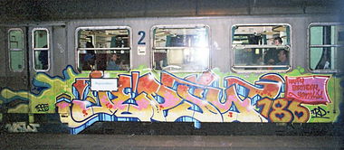 Graffiti Train - Photo by Tedster