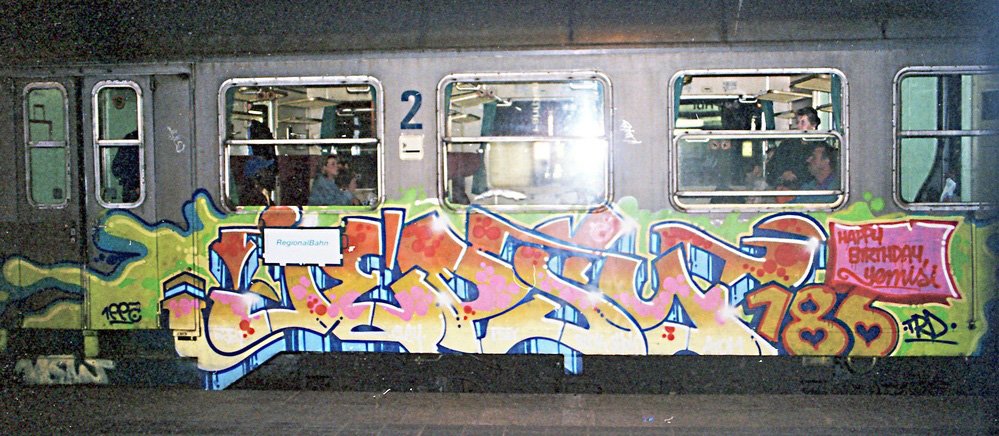 Graffiti Train - Photo by Tedster