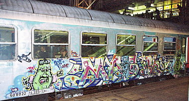 Graffiti Train - Photo by Tedster