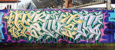 Graffiti Wall - Photo by Tedster - Kewen