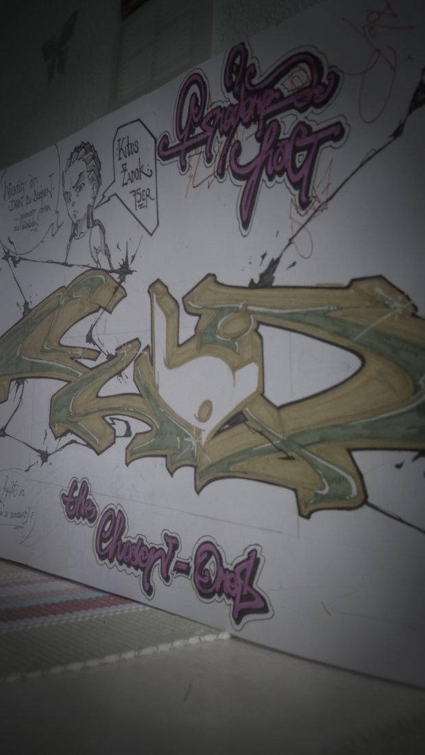 Graffiti Sketch - Photo by Teenager - kitos, Zadok, Enoyoner