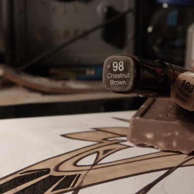 Graffiti Sketch - Photo by Teenager - e, kitos, zadok