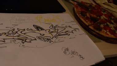 Graffiti Sketch - Photo by Teenager - enoy, tco, stc (2013)