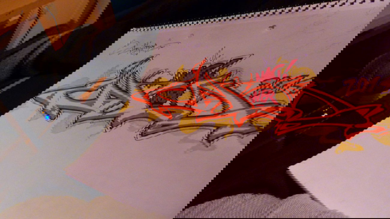 Graffiti Sketch - Photo by Teenager - enoy, GF, tco (2014)