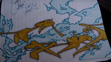 Graffiti Sketch - Photo by Teenager - etc, tco, stc (2013)