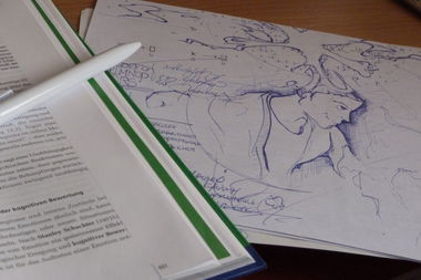 Graffiti Sketch - Photo by Teenager - school, boring, character (2014)