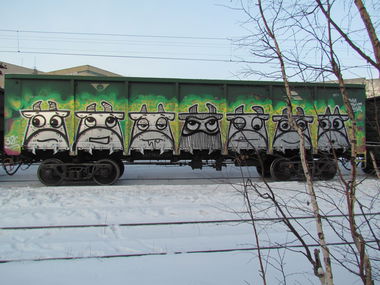 Graffiti Train - Photo by Teli (2013)