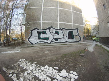 Graffiti Bombing - Photo by Teli