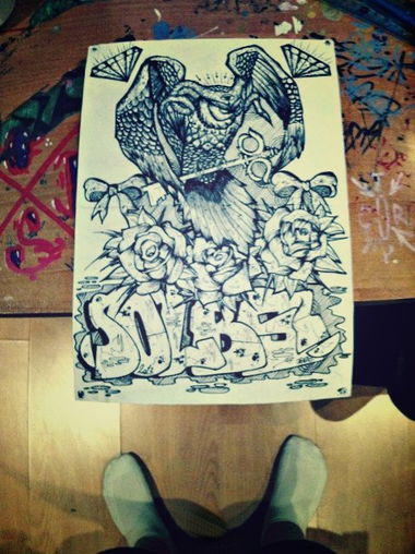 Graffiti Sketch - Photo by TerpOlbs - Terpo, olbs, olb