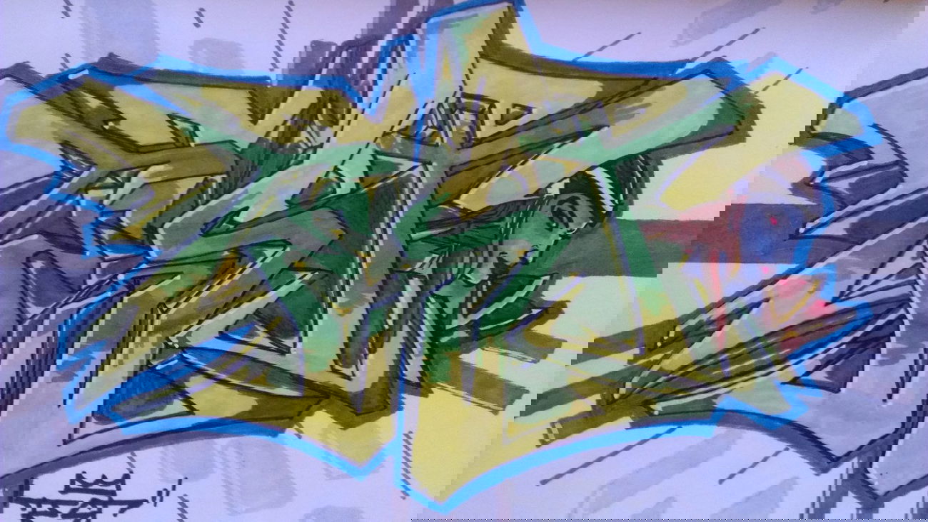 Graffiti Sketch - Photo by TestOne - Test, CUP (2011)