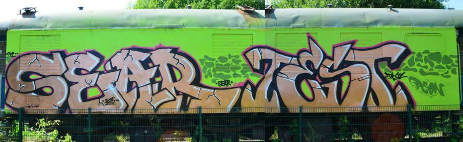 Graffiti Train - Photo by TestOne - Test, Sear, CUP (2015)