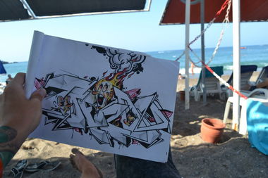 Graffiti Sketch - Photo by Tezo