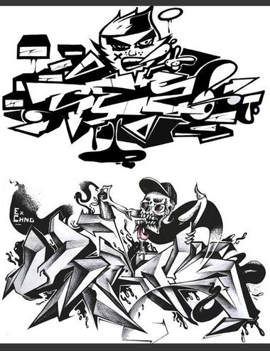 Graffiti Sketch - Photo by Tezo