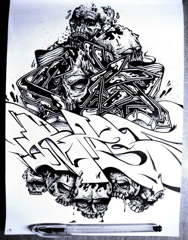 Graffiti Wall - Photo by Tezo