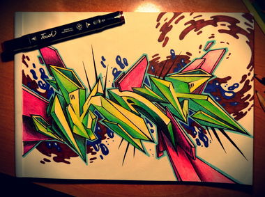 Graffiti Sketch - Photo by Tezo