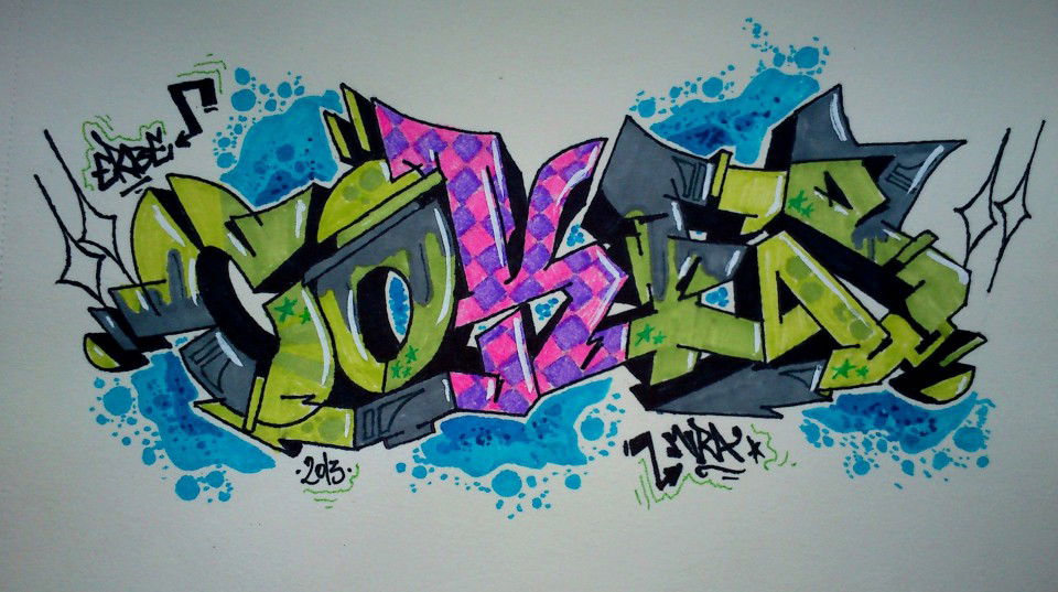 Graffiti Sketch - Photo by TheCokesOne (2013)