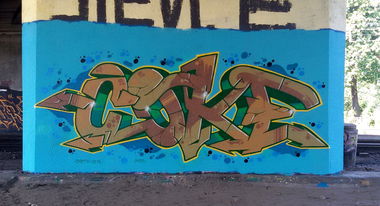 Graffiti Wall - Photo by TheCokesOne - coke, coks, coka (2015)