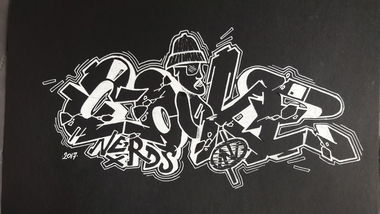 Graffiti Sketch in Toruń - Photo by TheCokesOne - coke, nerds, twoarrows (2017)