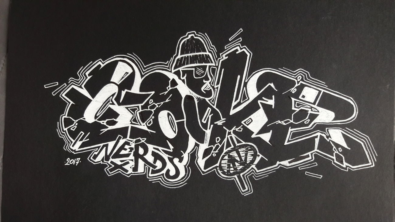 Graffiti Sketch in Toruń - Photo by TheCokesOne - coke, nerds, twoarrows (2017)