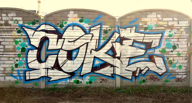 Graffiti Wall in Toru - Photo by TheCokesOne - coke, coka, coks (2015)