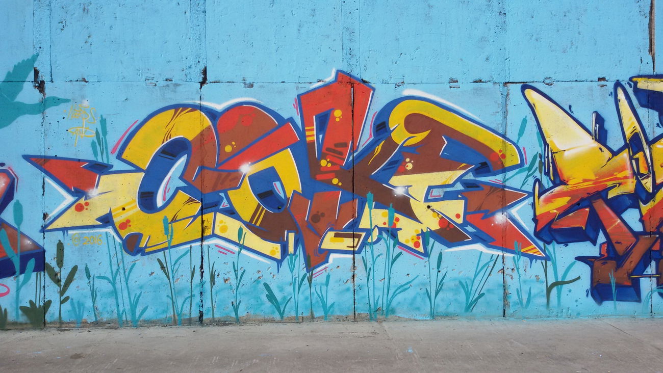 Graffiti Wall - Photo by TheCokesOne - coke (2016)