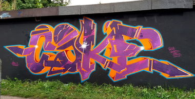 Graffiti Wall - Photo by TheCokesOne - nerds, coke, coks (2015)