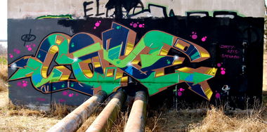 Graffiti Wall in Toruń - Photo by TheCokesOne - coke, nerds (2016)