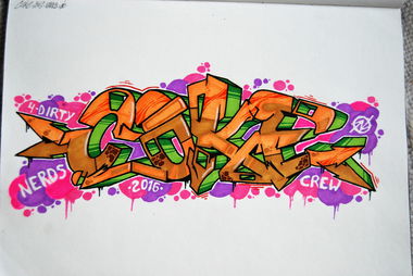 Graffiti Sketch in Toruń - Photo by TheCokesOne - nerds, TwoArrows, coke (2016)