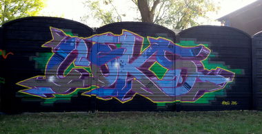Graffiti Wall - Photo by TheCokesOne - nerds, coks, coke (2015)