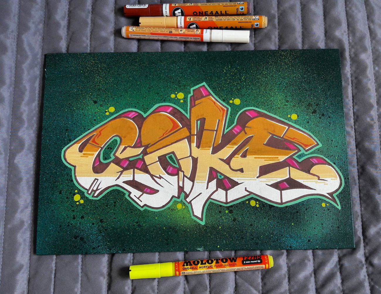 Graffiti Sketch in Toruń - Photo by TheCokesOne - coke, nerds, twoarrows (2017)