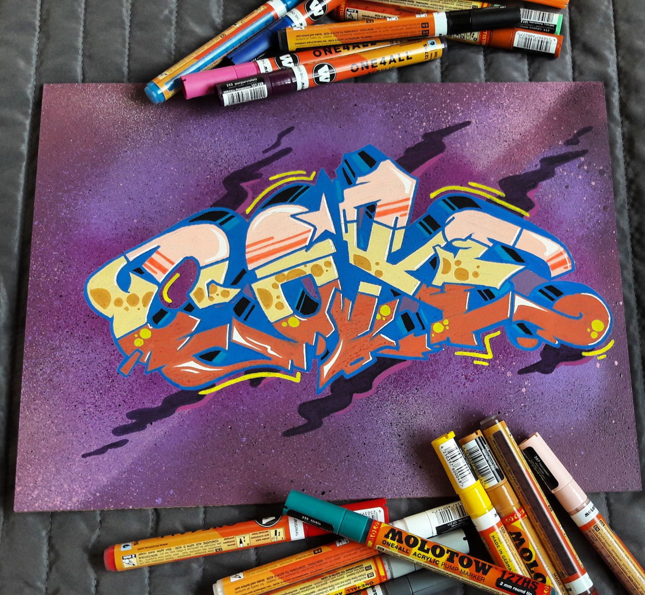 Graffiti Sketch in Toruń - Photo by TheCokesOne - coke, nerds, 2arrows (2017)
