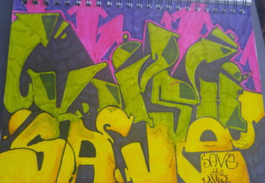 Graffiti Sketch - Photo by TheKingKush - KUSH...SAVE (2017)