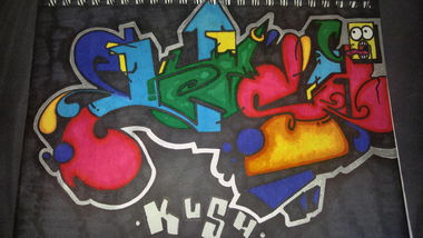 Graffiti Sketch - Photo by TheKingKush - KUSH (2017)