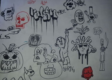 Graffiti Sketch - Photo by TheKingKush - KUSH (2017)