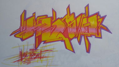 Graffiti Sketch - Photo by TheKingKush - KUSH (2017)