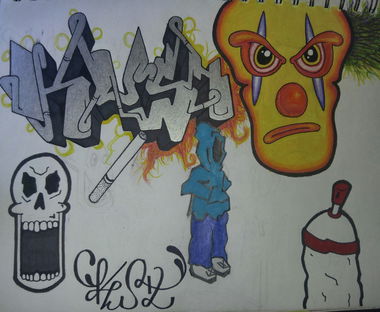 Graffiti Sketch - Photo by TheKingKush - KUSH...CHARACTERS (2017)