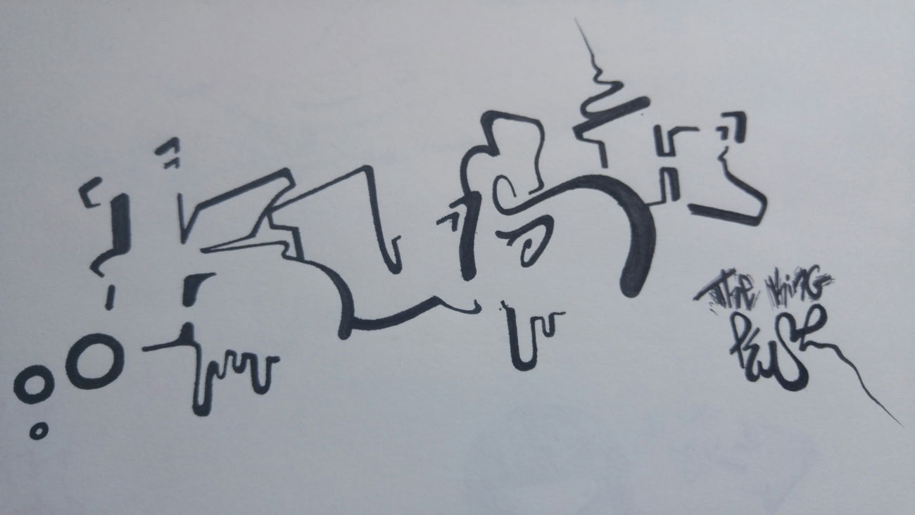 Graffiti Sketch - Photo by TheKingKush - KUSH (2017)