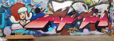 Graffiti Wall in Moscow - Photo by TheMrDasen - OTD, Dasen, Sanfok