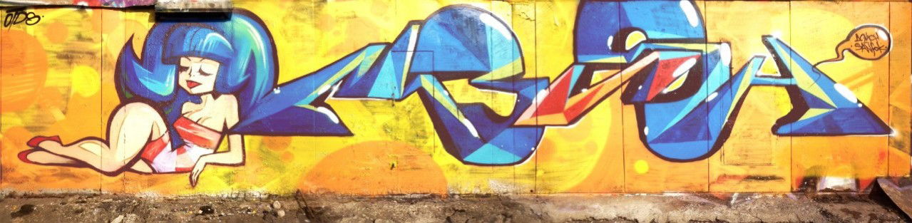 Graffiti Wall in Moscow - Photo by TheMrDasen - OTD, Dasen, Sanfok