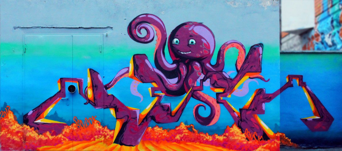 Graffiti Wall in Moscow - Photo by TheMrDasen - OTD, Dasen, Sanfok