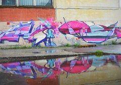 Graffiti Wall in Moscow - Photo by TheMrDasen - OTD, Mra, Sanfok. (2013)