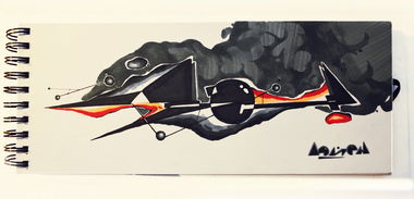 Graffiti Sketch - Photo by TheMrDasen - OTDS, DASEN, ABSTRACTION (2014)