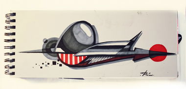 Graffiti Sketch - Photo by TheMrDasen - otds, DASEN, ABSTRACTION (2014)